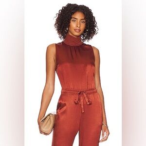 Nation LTD | Sleeveless Mock Top in Rust Size M